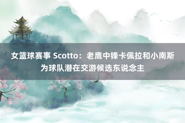 女篮球赛事 Scotto：老鹰中锋卡佩拉和小南斯为球队潜在交游候选东说念主